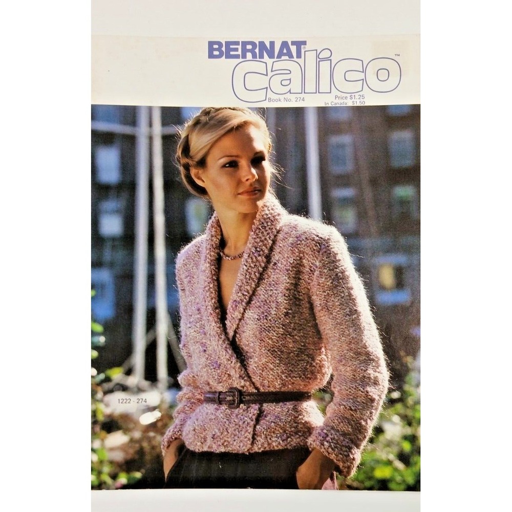Bernat CALICO Book No 274 1980 Patterns For Knitted Tops